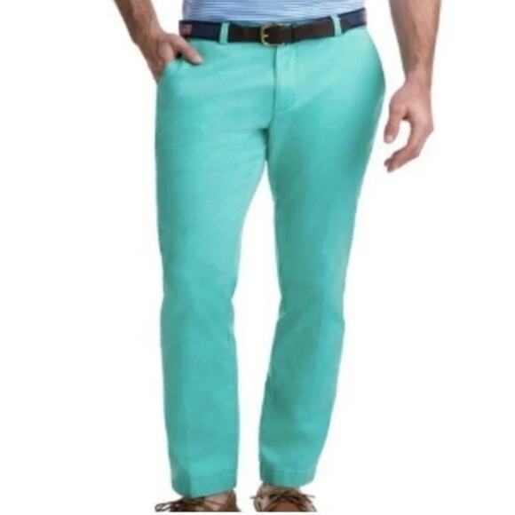 Vineyard Vines Men's‎ Breaker Pants Solid inTerrapin Green Size 28 X 30 - NEW - Picture 1 of 6